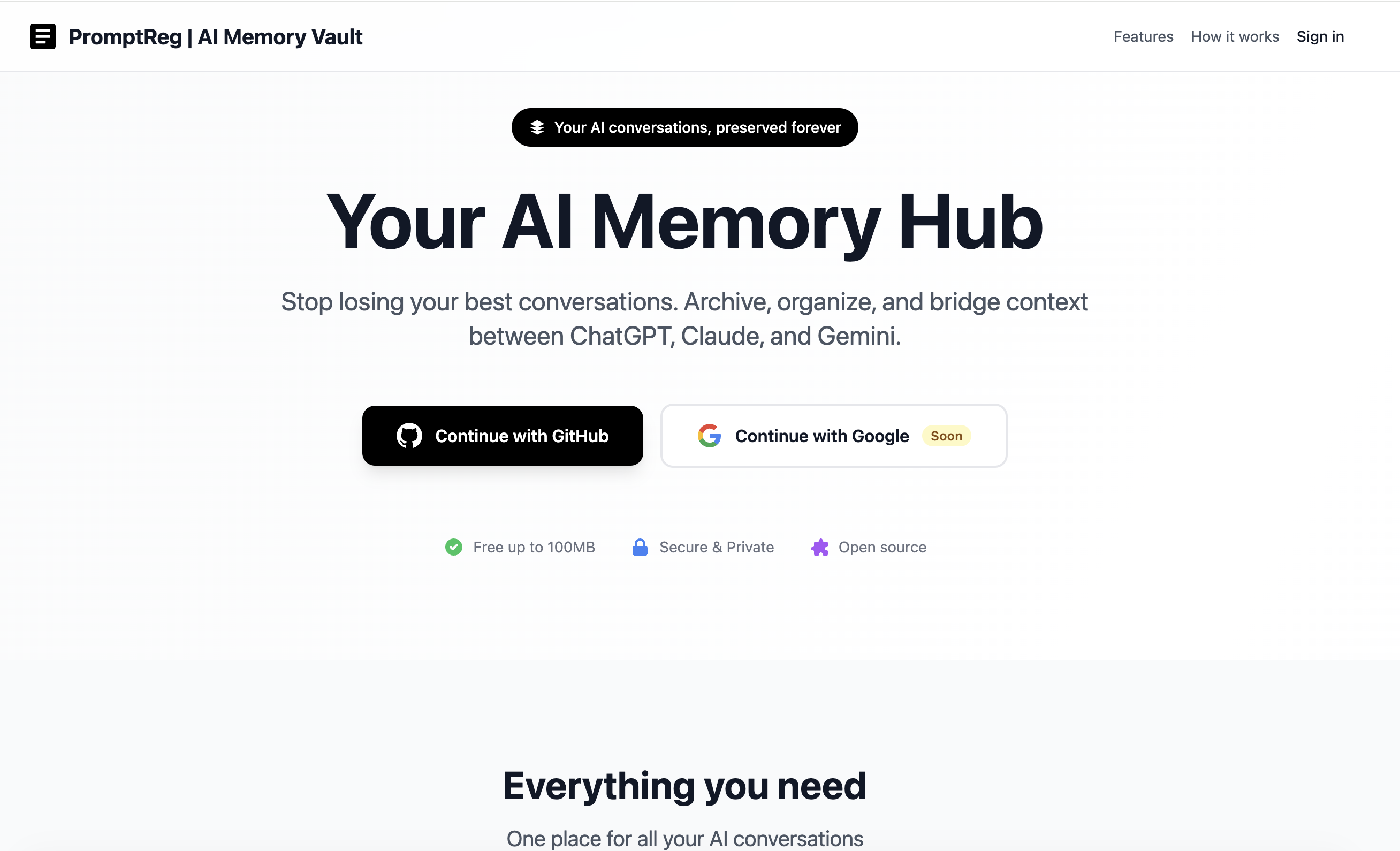 prompt.growcore.eu prompt vault app screenshot